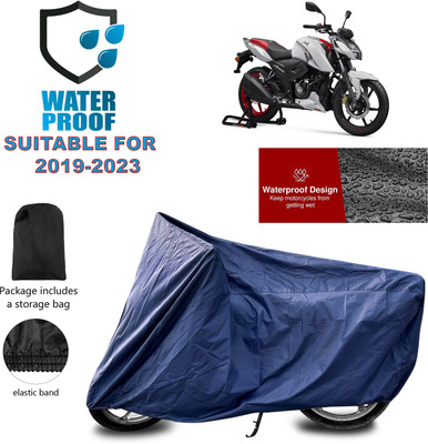 PAGORA Waterproof Two Wheeler Cover for TVS(Apache RTR 160, Blue)
