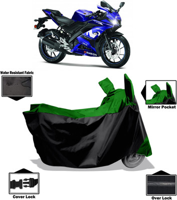 Amexride Two Wheeler Cover for Yamaha(YZF R15 V3 Moto GP Edition BS6, Green)