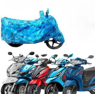 DeepShakshi AUTOMOTIVE Waterproof Two Wheeler Cover for Honda(Scooty, Blue)