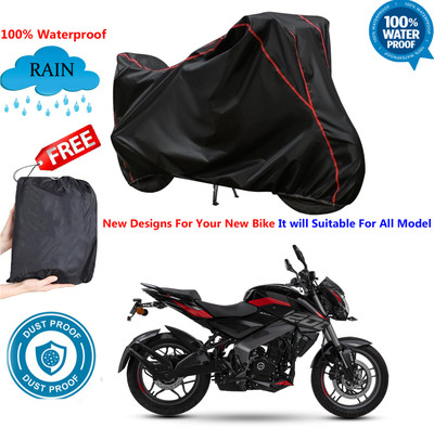 AUTOCAD Waterproof Two Wheeler Cover for Bajaj(Pulsar NS200, Black)