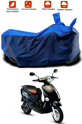 Mdstar Waterproof Two Wheeler Cover for Hero(Electric Photon, Blue, Blue)