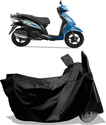 Amexride Two Wheeler Cover for TVS(Wego BS6, Black)