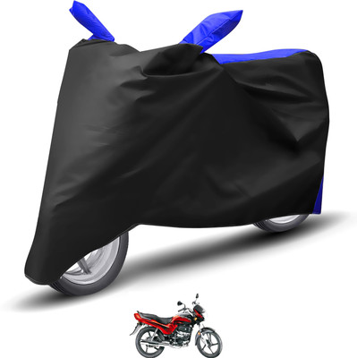 Caronix Waterproof Two Wheeler Cover for Hero(Passion Plus, Blue)