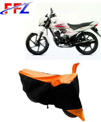 FFZ Waterproof Two Wheeler Cover for Honda(Dream, Black, Orange)