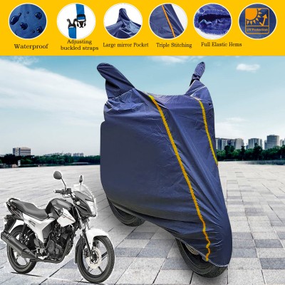 GARREGE Waterproof Two Wheeler Cover for Yamaha(SZ R, Blue)