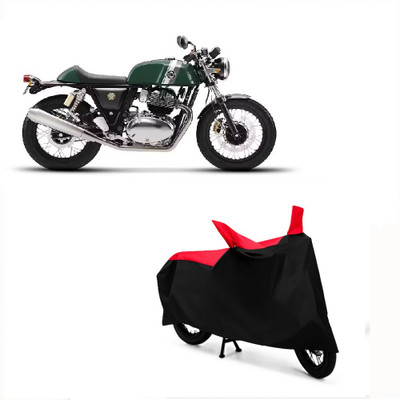 Autohug Waterproof Two Wheeler Cover for Royal Enfield(Continental GT, Black, Red)