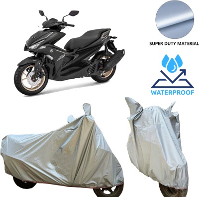 AUTOMOZEXO Waterproof Two Wheeler Cover for Yamaha(Aerox 155 Maxi BS6, Grey)