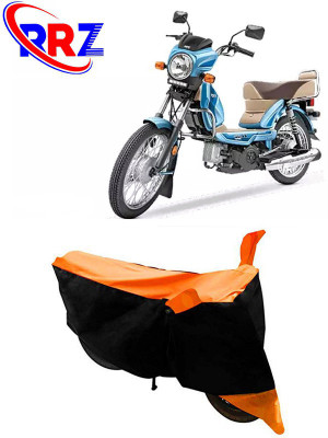 RRZ Waterproof Two Wheeler Cover for TVS(XL 1200, Black, Orange)