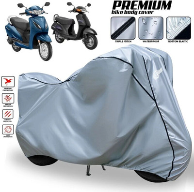 xodi Waterproof Two Wheeler Cover for Honda(Activa, Silver, Black)
