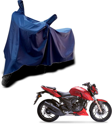 KEDIT Two Wheeler Cover for TVS(Apache RTR 200, Blue)