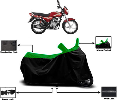 Amexride Two Wheeler Cover for Bajaj(CT100, Green)