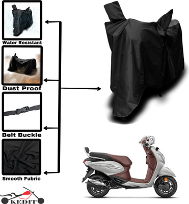 AASHTIK MART Two Wheeler Cover for Hero(Pleasure+ 110, Black)