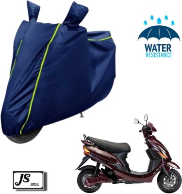 JSJINSIL Waterproof Two Wheeler Cover for Hero(Electric Wave Dx, Blue)