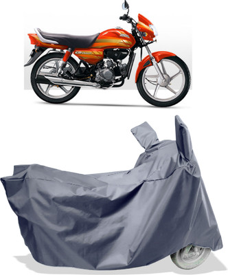 Amexride Two Wheeler Cover for Hero(CD deluxe, Grey)