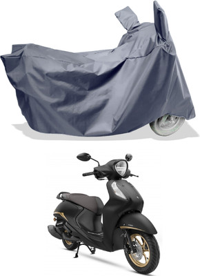 Amexride Two Wheeler Cover for Yamaha(Fascino 125 FI, Grey)