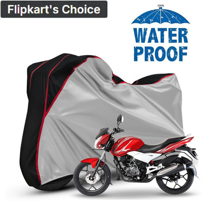 xodi Waterproof Two Wheeler Cover for Bajaj(Discover 125 DTS-i, Silver, Black, Multicolor)