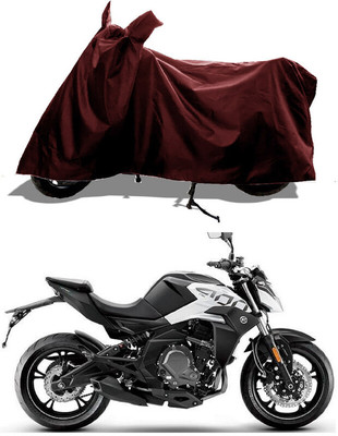 GROFATIK Two Wheeler Cover for CFMoto(400NK BS6, Maroon)