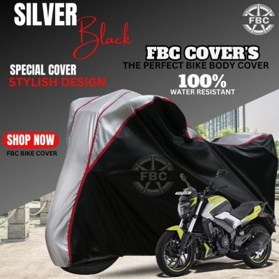 FBC Waterproof Two Wheeler Cover for Bajaj(Dominar 400 BS6, Silver, Multicolor)