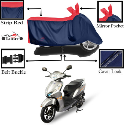 KEDIT Two Wheeler Cover for Ampere(Red, Blue)