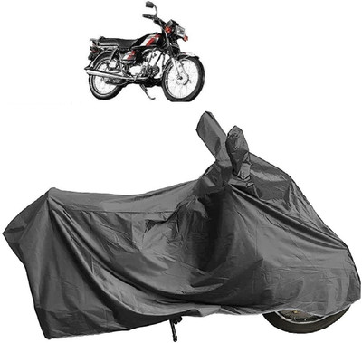 DIGGU Two Wheeler Cover for Hero(CD 100 SS, Grey)