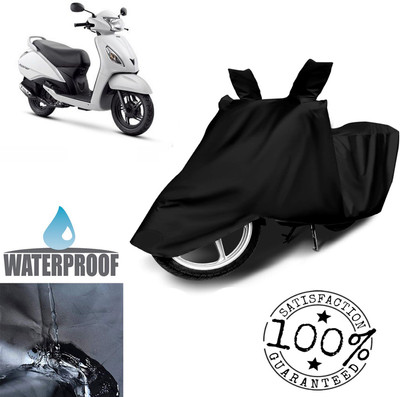 Autoinnovation Waterproof Two Wheeler Cover for TVS(Jupiter, Black)