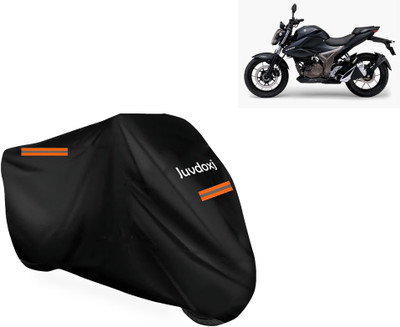 Juvdoxj Waterproof Two Wheeler Cover for Suzuki(Gixxer 250, Black)