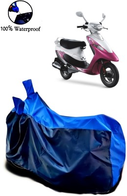 APNEK Waterproof Two Wheeler Cover for TVS(Scooty Pep+, Blue)