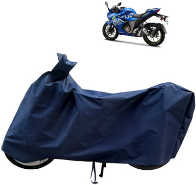 Horseyaart Waterproof Two Wheeler Cover for Suzuki(Gixxer Special Edition BS6, Blue)