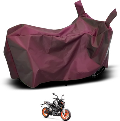 GOSHIV-car and bike accessories Waterproof Two Wheeler Cover for KTM(Duke 200, Maroon)