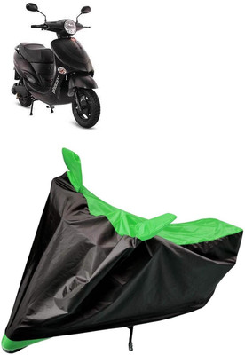 aksmit Two Wheeler Cover for Hero Electric(Electric Photon, Black, Green)