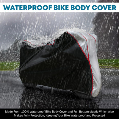 xodi Waterproof Two Wheeler Cover for TVS(Apache RTR 160 4V, Silver, Black, Multicolor)