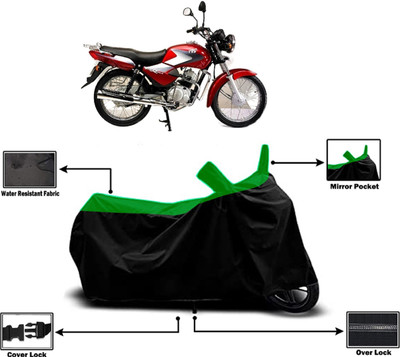 Amexride Two Wheeler Cover for TVS(Star, Green)