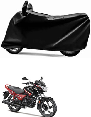 E-Shoppe Waterproof Two Wheeler Cover for Hero(Glamour i3s, Black)