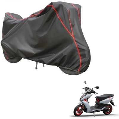 Love Me Two Wheeler Cover for Ather(450 X, Grey, Red)