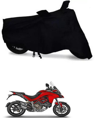 THE REAL ARV Waterproof Two Wheeler Cover for Ducati(Multistrada 1260, Black)