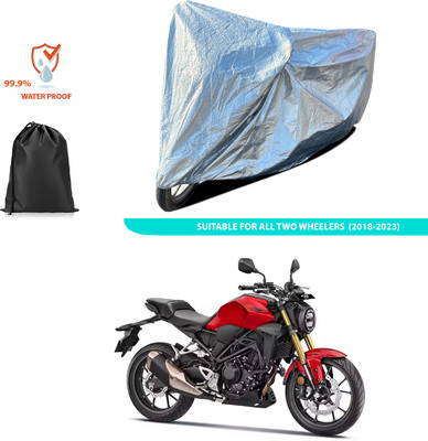 CODOKI Waterproof Two Wheeler Cover for Honda(CB300R, Silver)