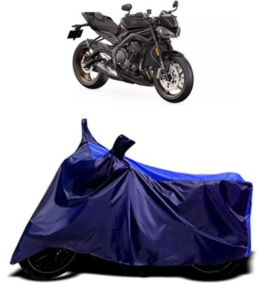 VESMEI Two Wheeler Cover for Triumph(Street Triple RS, Blue)