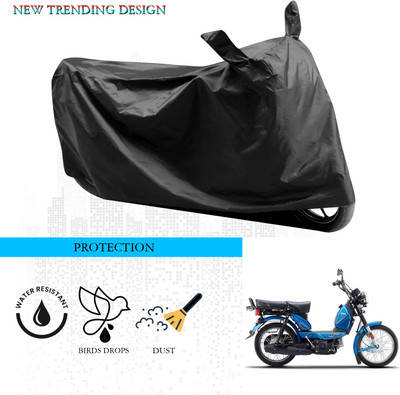ANTHUB Waterproof Two Wheeler Cover for TVS(Heavy Duty, Black)