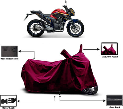 KEDIT Two Wheeler Cover for Yamaha(Fazer, Maroon)