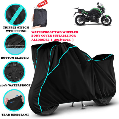 SThanaveX Waterproof Two Wheeler Cover for Bajaj(Dominar 400, Black)