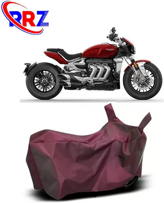 RRZ Waterproof Two Wheeler Cover for Triumph(Rocket III, Maroon)