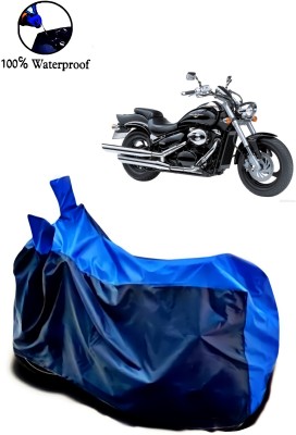 rakku Two Wheeler Cover for Suzuki(Intruder M800, Blue)