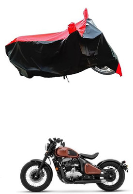 VESMEI Two Wheeler Cover for JAWA(Bobber 350, Red)