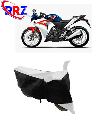 RRZ Waterproof Two Wheeler Cover for Honda(CBR 250R, Black, White)