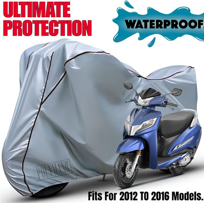 POLYMAXX Waterproof Two Wheeler Cover for Honda(Activa 125, Silver, Black)