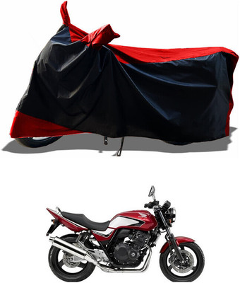 DeepShakshi AUTOMOTIVE Waterproof Two Wheeler Cover for Honda(CB 400, Red)