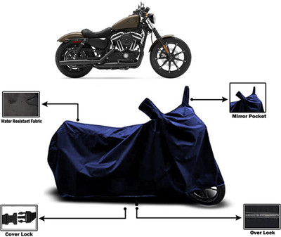 Amexride Two Wheeler Cover for Harley Davidson(XL 883, Blue)