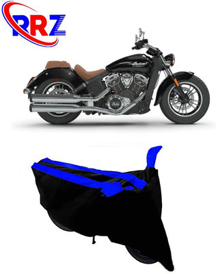 RRZ Waterproof Two Wheeler Cover for Indian(Scout, Black, Blue)