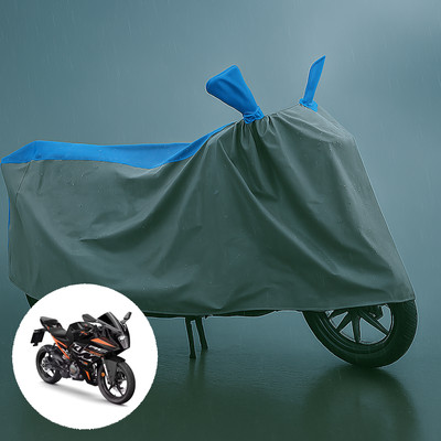PAGORA Waterproof Two Wheeler Cover for KTM(RC 200, Grey, Blue)
