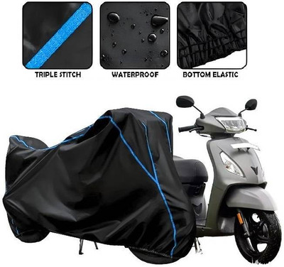 DeepShakshi AUTOMOTIVE Waterproof Two Wheeler Cover for TVS(Jupiter, Black)